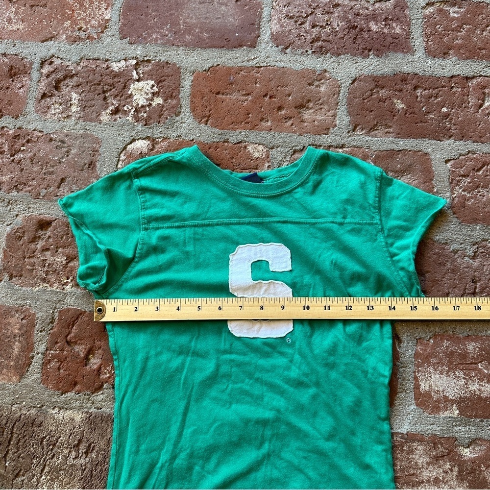 Michigan Stage Spartans Green and White Fitted Women's Medium Tshirt Collegiate - Picture 5 of 11